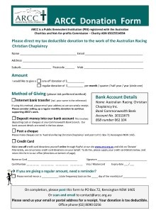 ARCC Donation Form